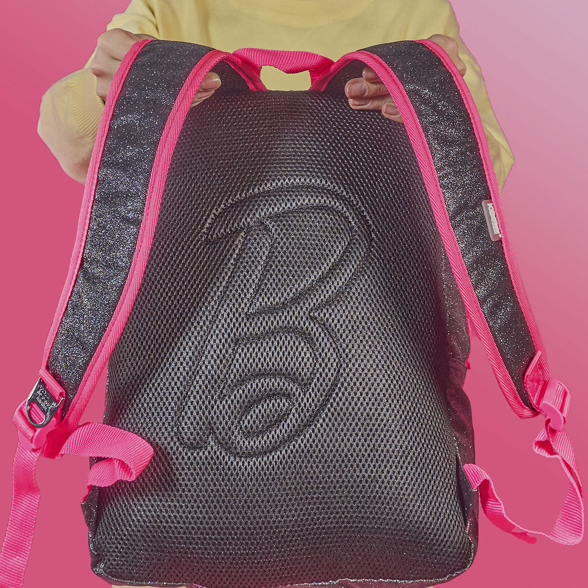 Mochila Barbie negra de Glitter