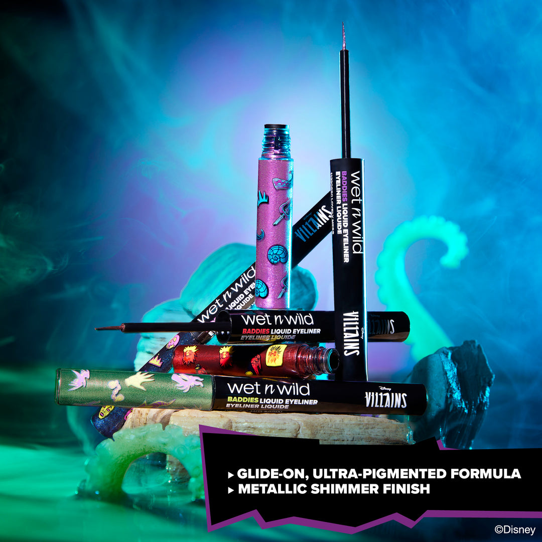 ⚠️ PREVENTA Maquillaje Disney Villains Delineador liquido ojos eyeliner Anti social