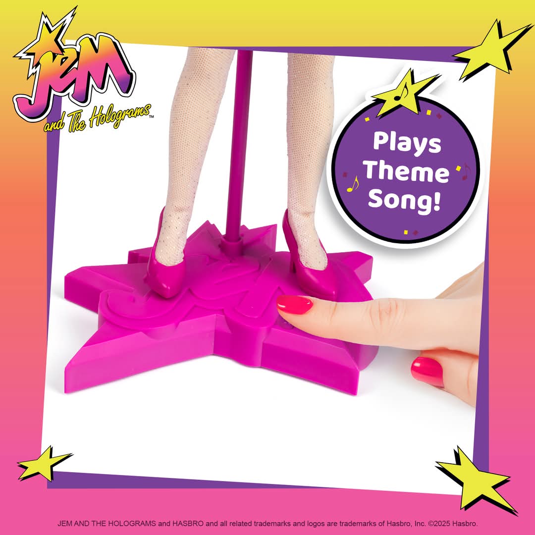 *caja con detalle estetico* Jem and the Holograms muñeca retro Loyal subjects año 2025 (musical)