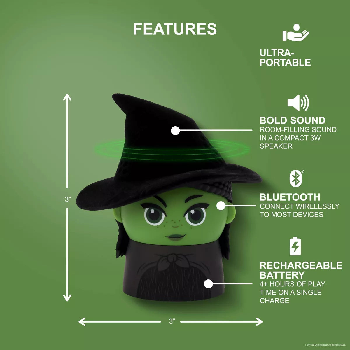 Bocina Bluetooth Wicked Elphaba Target exclusive