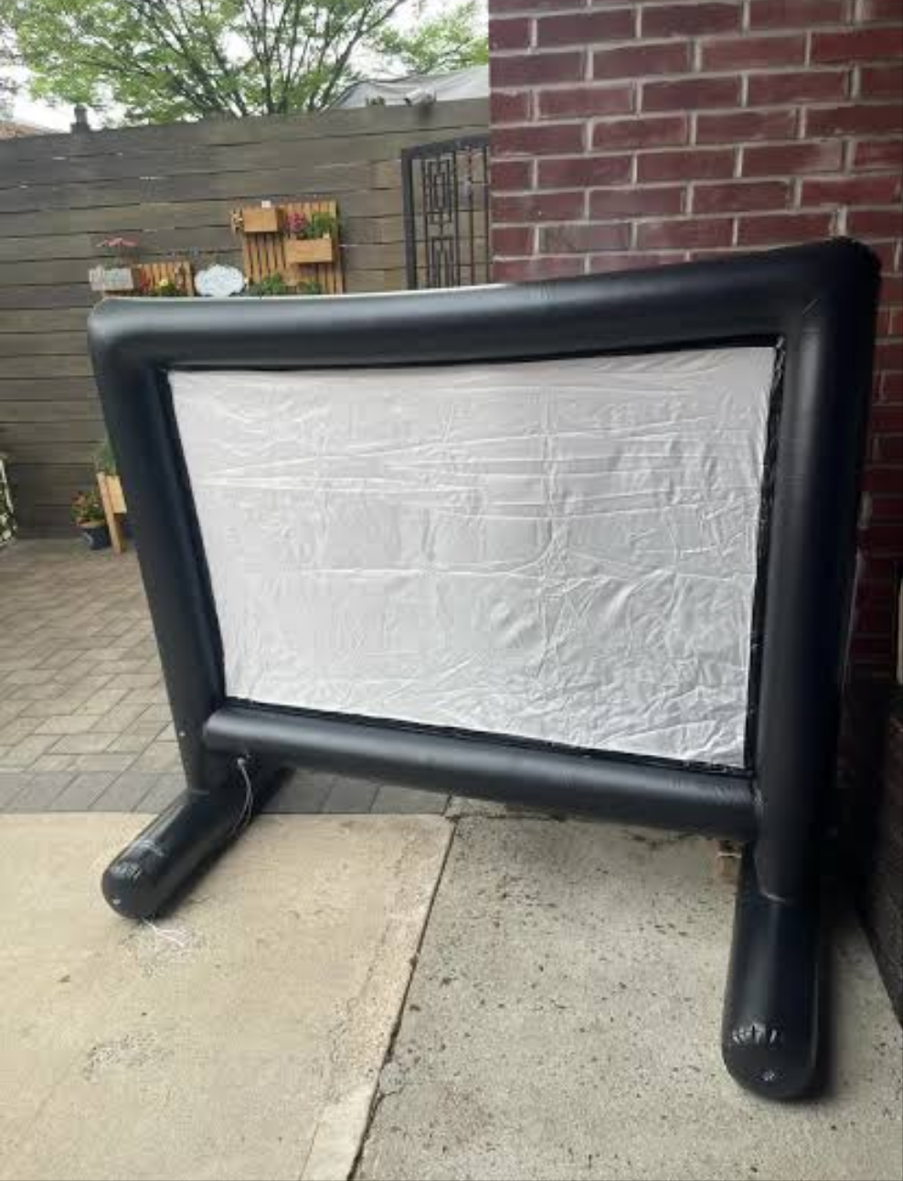 Inflable Pantalla para proyección para Movie time 🎥🍿1.70x.90x1.48 mts