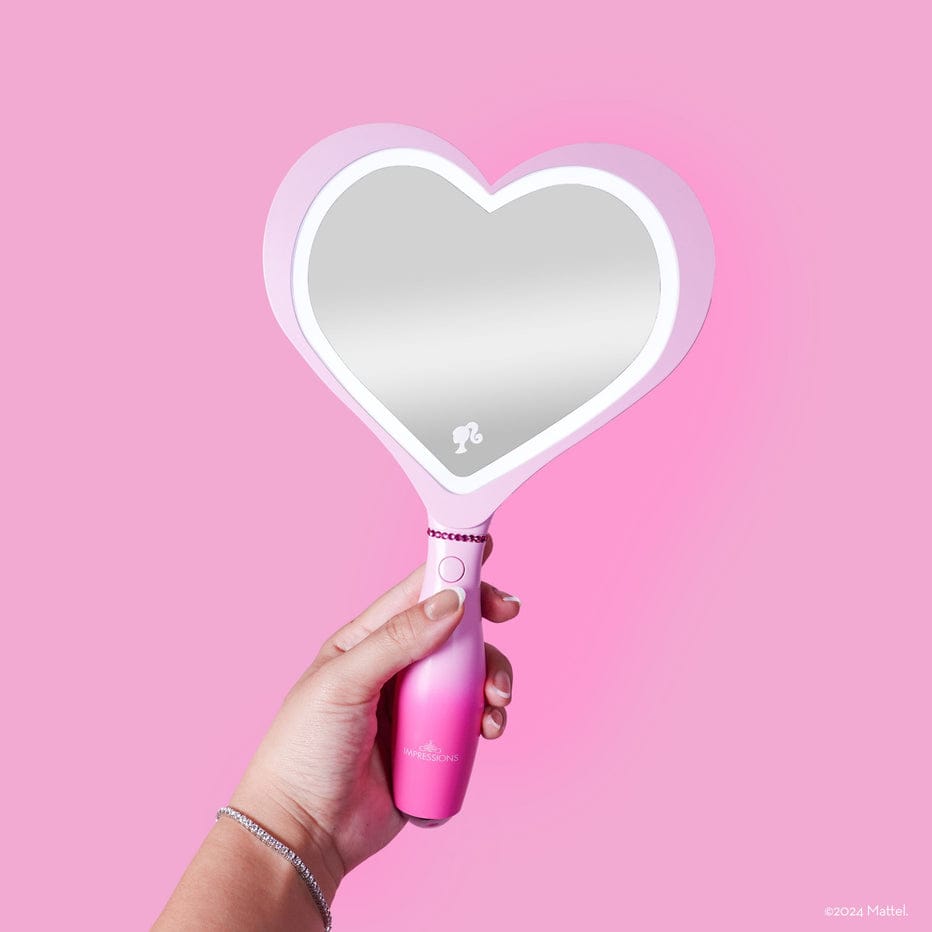 Impressions Vanity Barbie Espejo de Mano magnético tipo Flotante Luz led