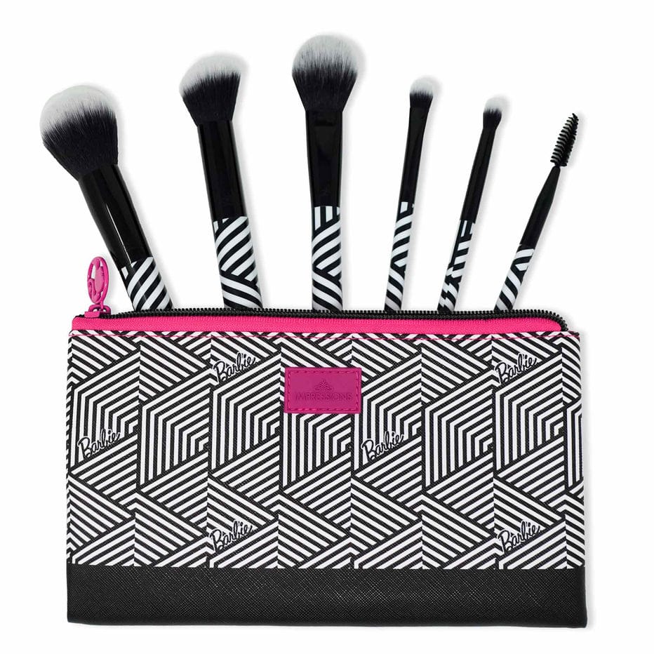 Impressions Vanity Barbie Set de Brochas con Estuche