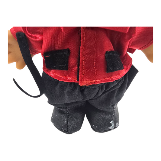 Troll Vintage Russ 11 cms años 90s Rojo Jinete ecuestre
