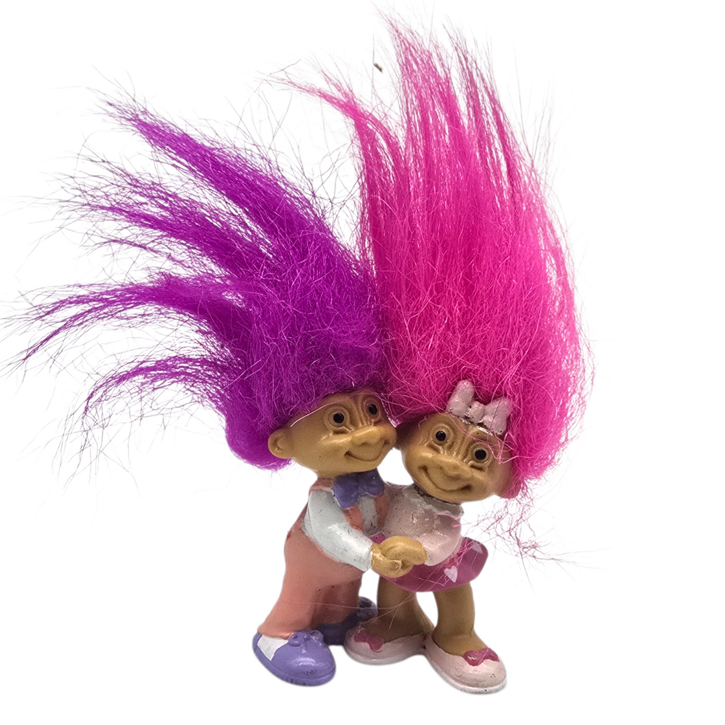 Troll Vintage Russ años 90s Figurin 5 cms Abrazo