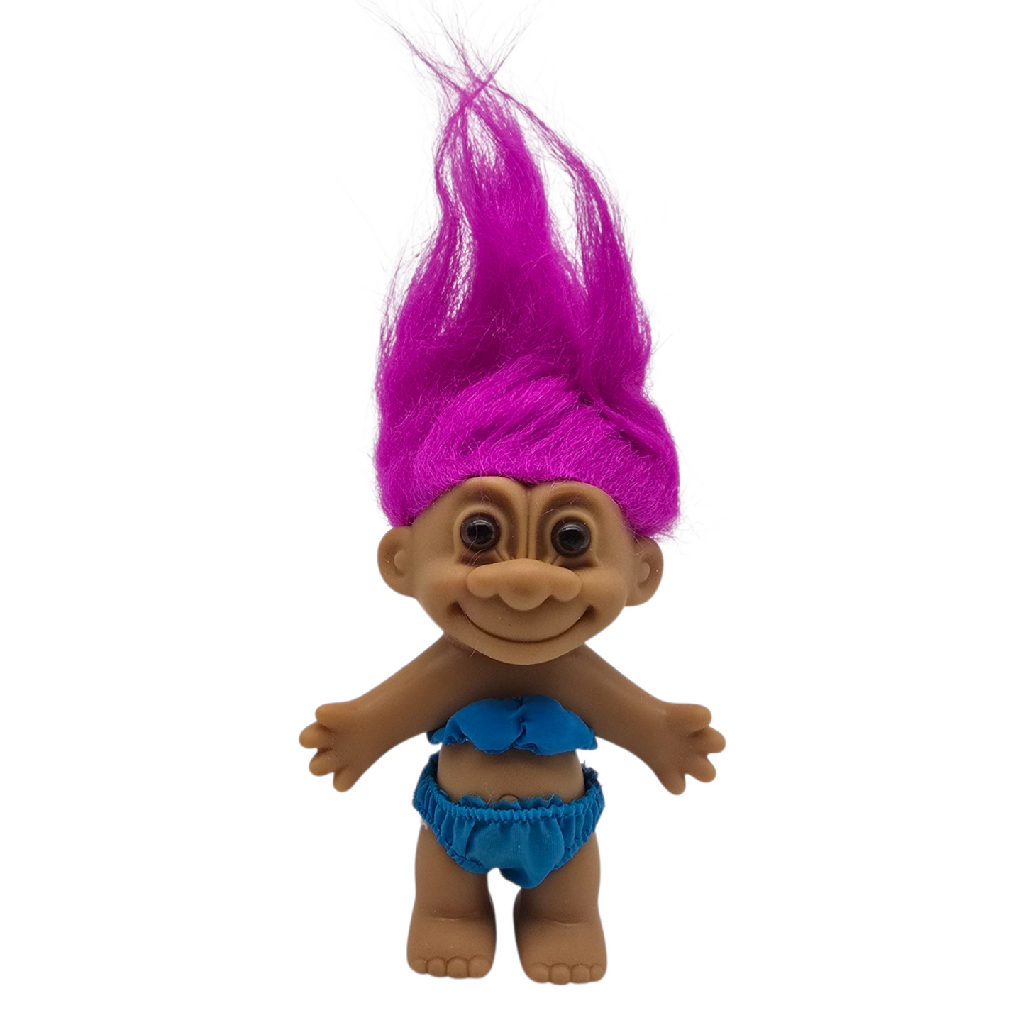 Troll Vintage Russ 11 cms años 90s Bikini Morado