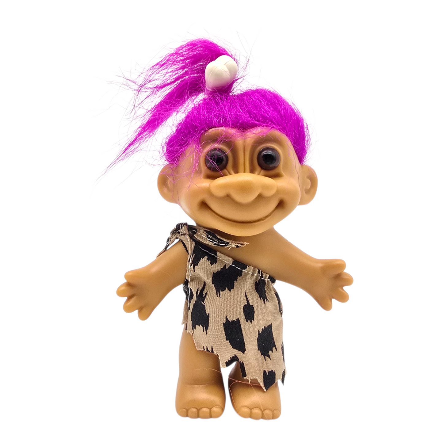Troll Vintage Russ 11 cms años 90s Cavernicola Morado