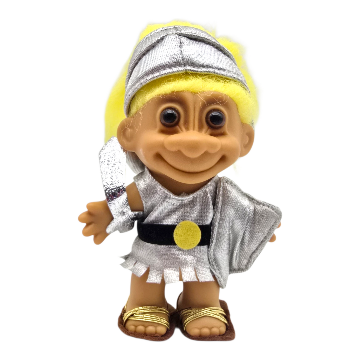 Troll Vintage Russ 11 cms años 90s Romano Amarillo