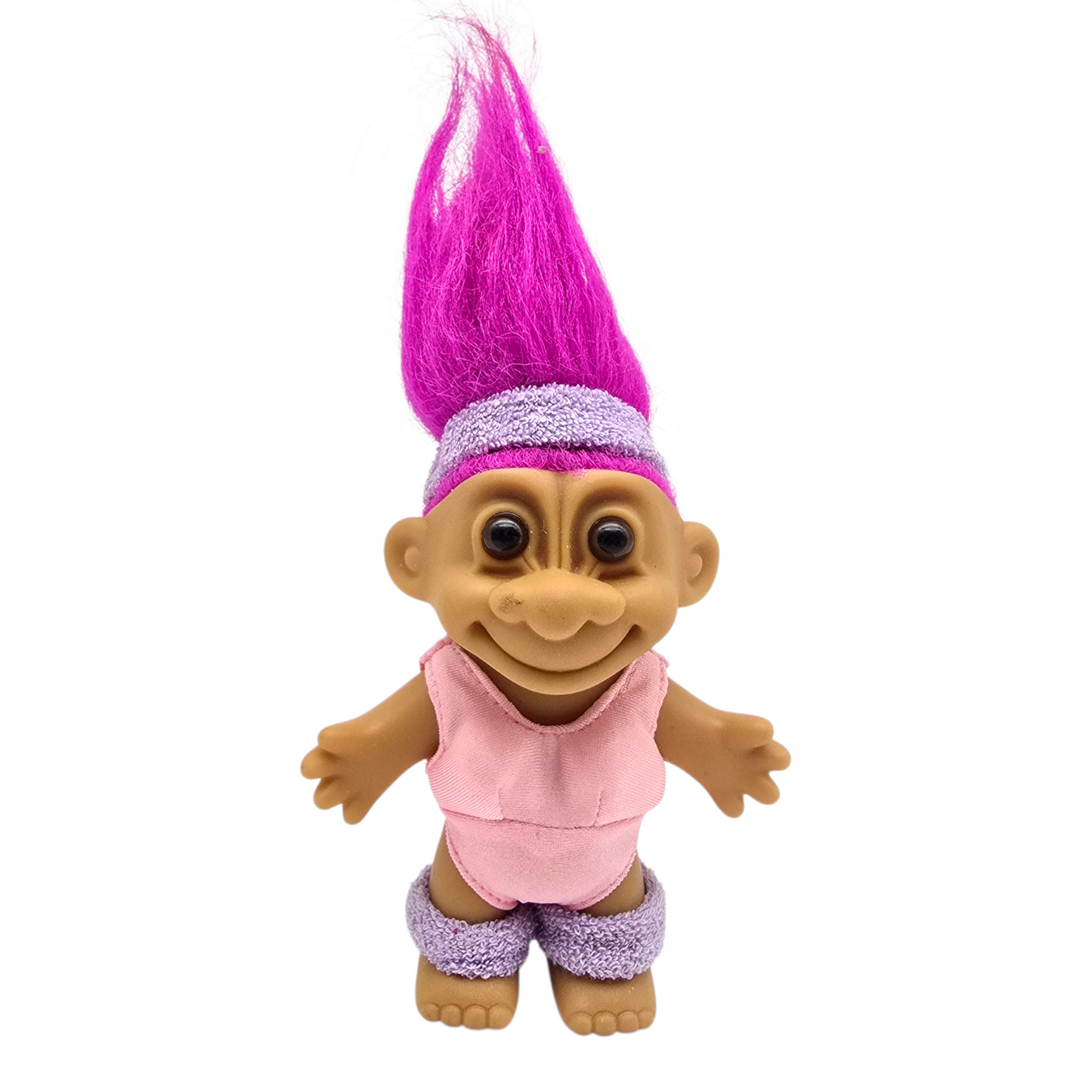 Troll Vintage Russ 11 cms años 90s Aerobics Morada