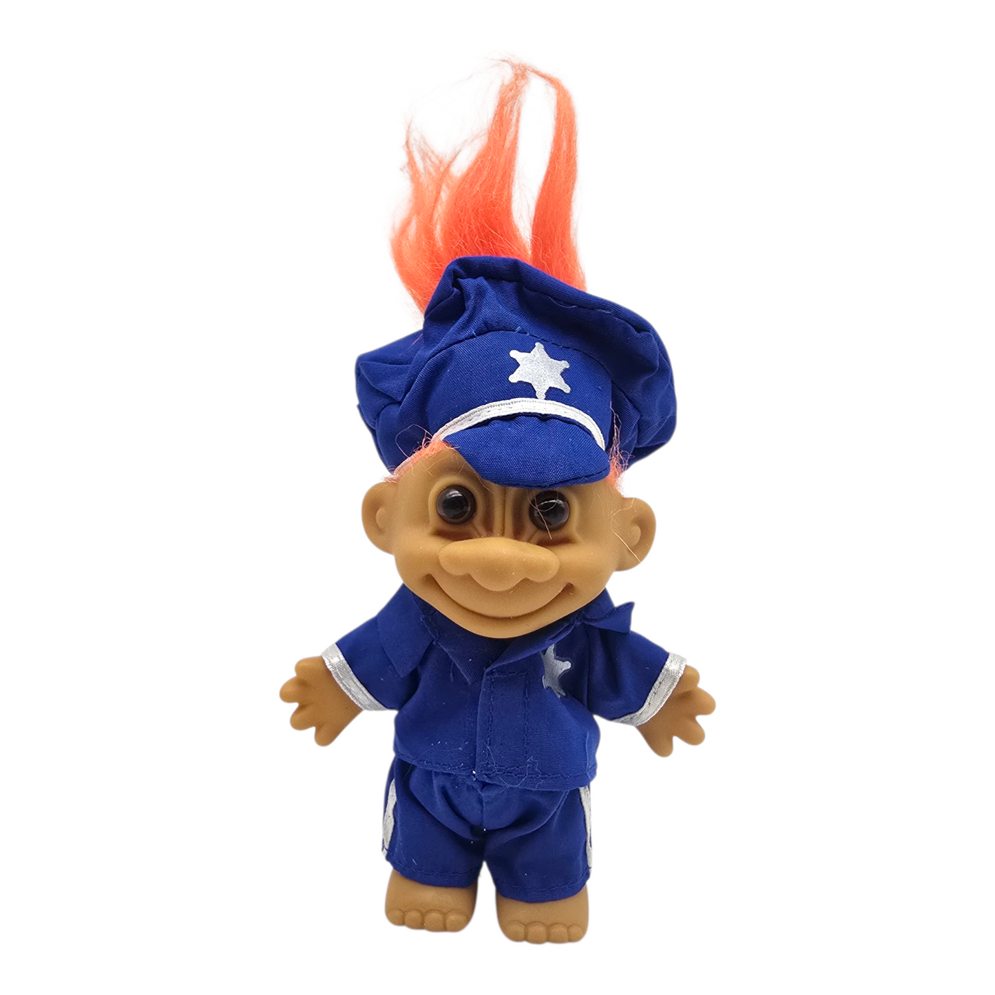 Troll Vintage Russ 11 cms años 90s Policía Naranja
