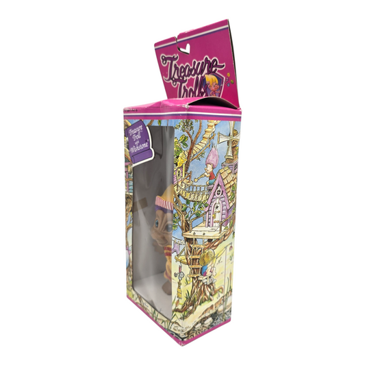 Treasure Troll Vintage Ace Novelty con Gema de los deseos Años 90s Caja con detalles estéticos