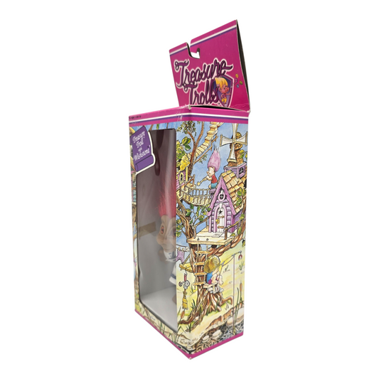 Treasure Troll Vintage Ace Novelty con Gema de los deseos Años 90s Caja con detalles estéticos