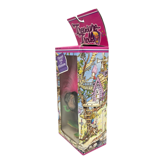 Treasure Troll Vintage Ace Novelty con Gema de los deseos Años 90s Caja con detalles estéticos