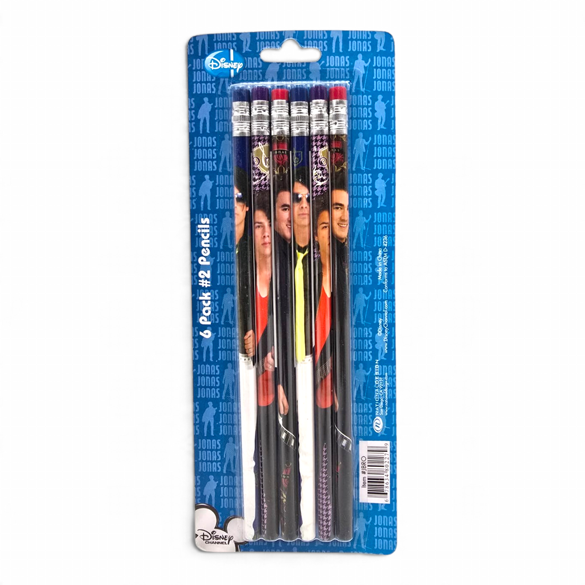 Set de Lápices Vintage Jonas Brothers 6 pz
