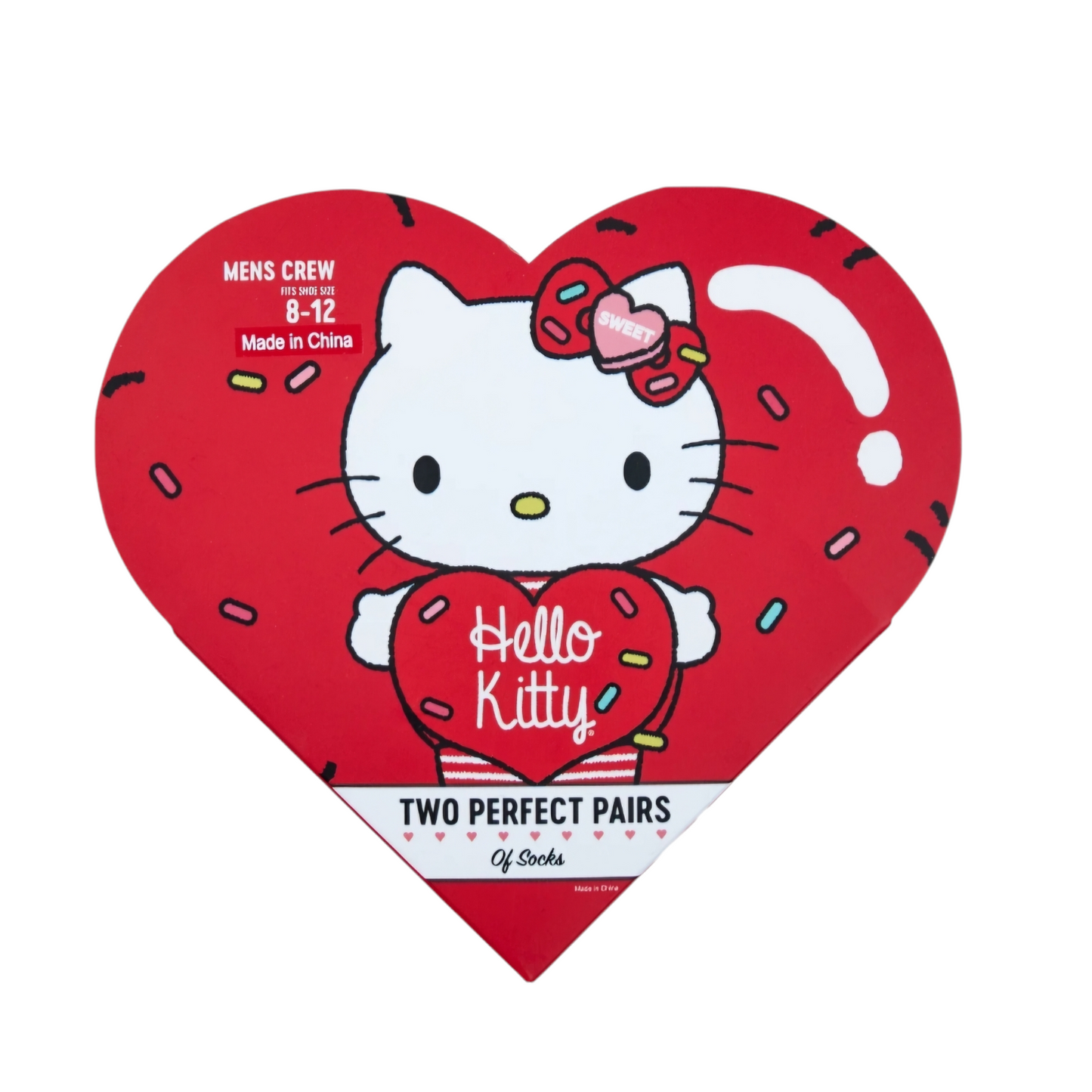 Calcetas Adulto 2 pares unitalla Hello Kitty 💕SAN VALENTÍN💕