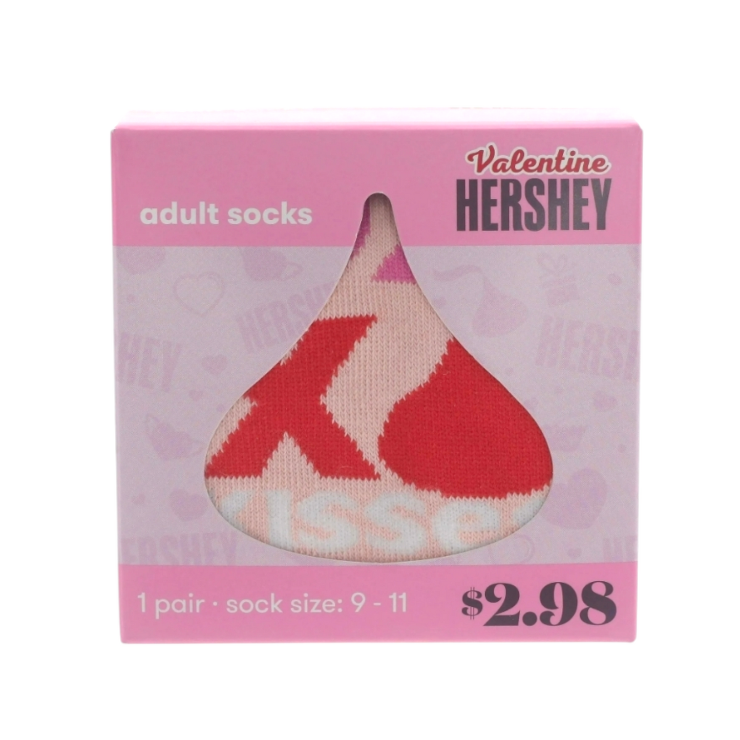Calcetas Adulto 1 par unitalla Hershey's Kisses 💕SAN VALENTÍN💕