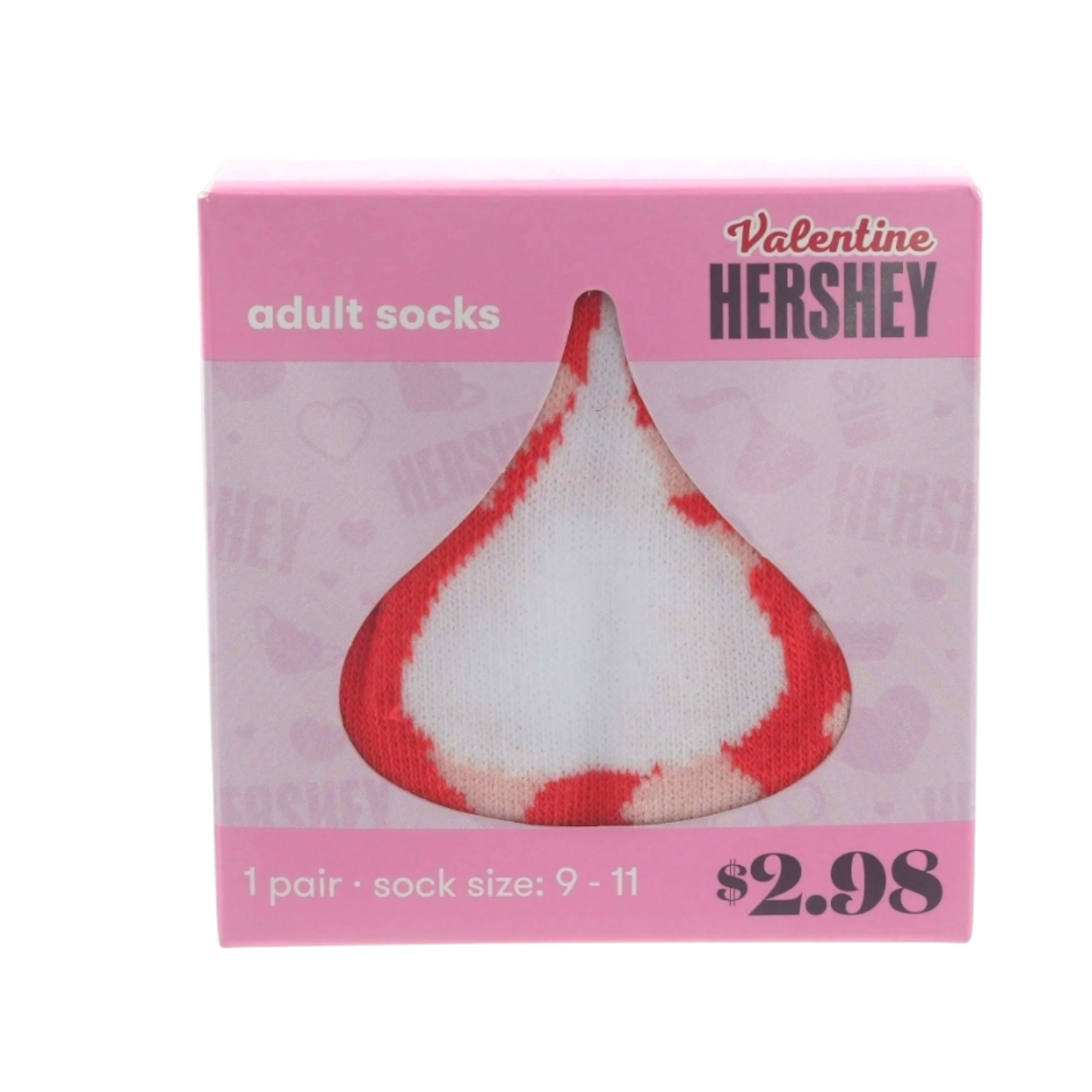 Calcetas Adulto 1 par unitalla Hershey's Kisses 💕SAN VALENTÍN💕