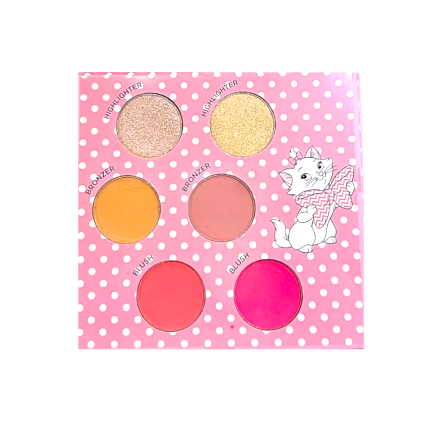 Paleta de complexion con bronzer, highlighter y/p blush make-up maquillaje
