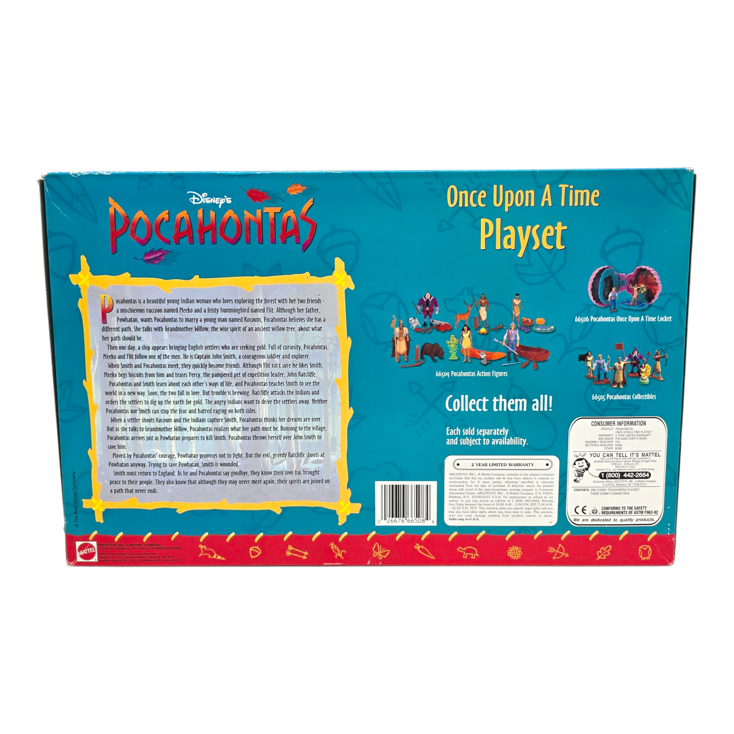 Pocahontas Vintage Once upon a time playset