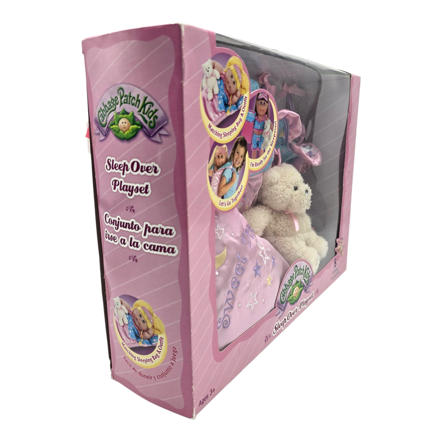 Cabbage Patch Vintage set de ropita y accesorios pijamada Sleep over playset