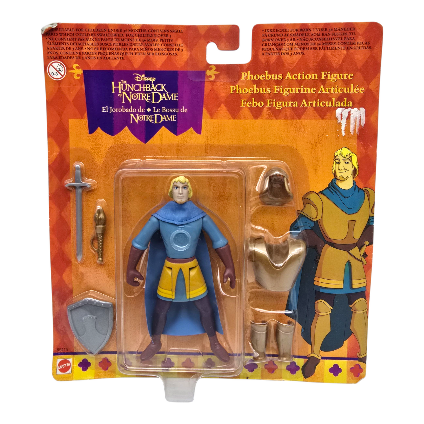 Set de Figuras Jorobado de Notre Dame Mattel Vintage