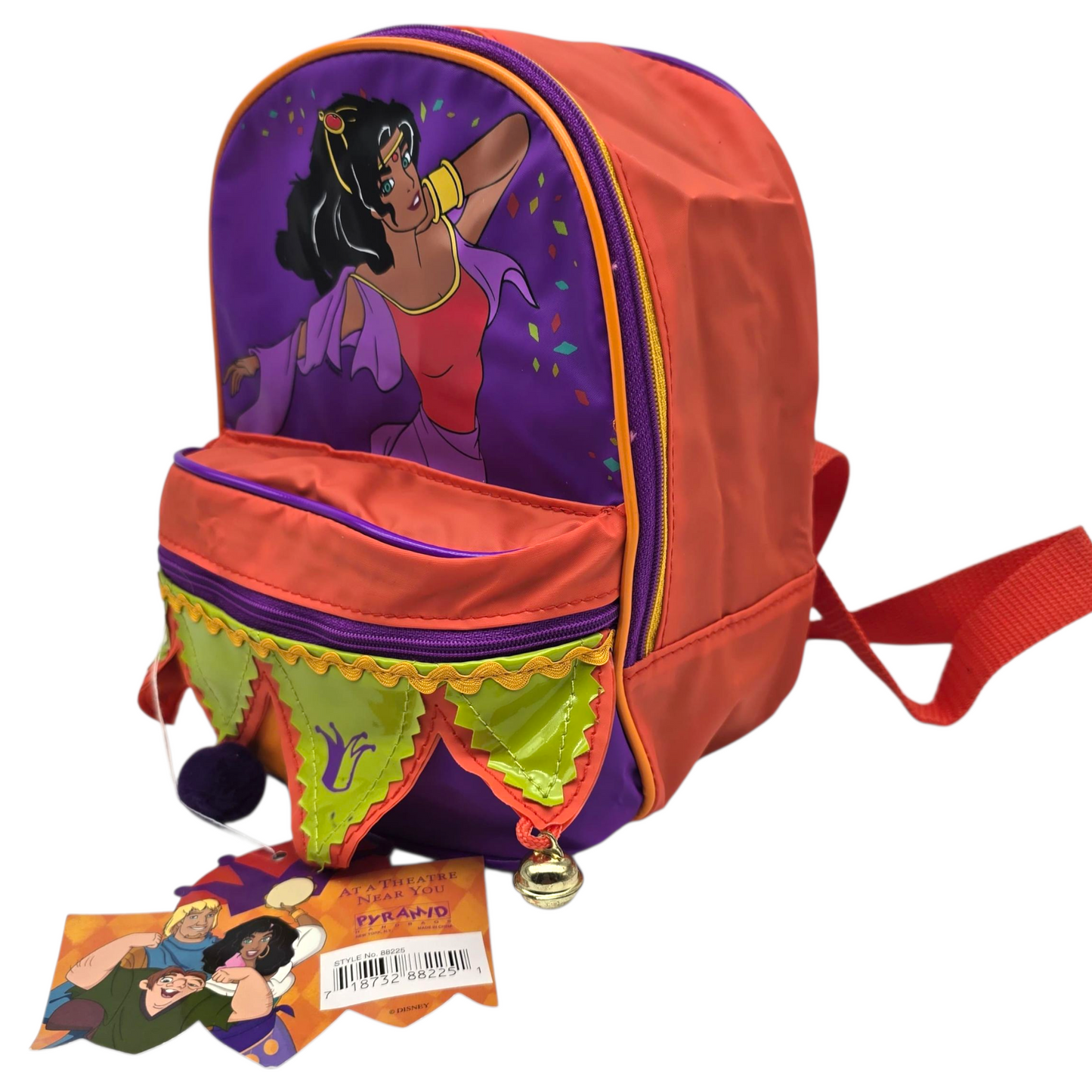 Mini mochilita Jorobado de Notre Dame Mattel Vintage Pyramid Backpack pequeña vinyl