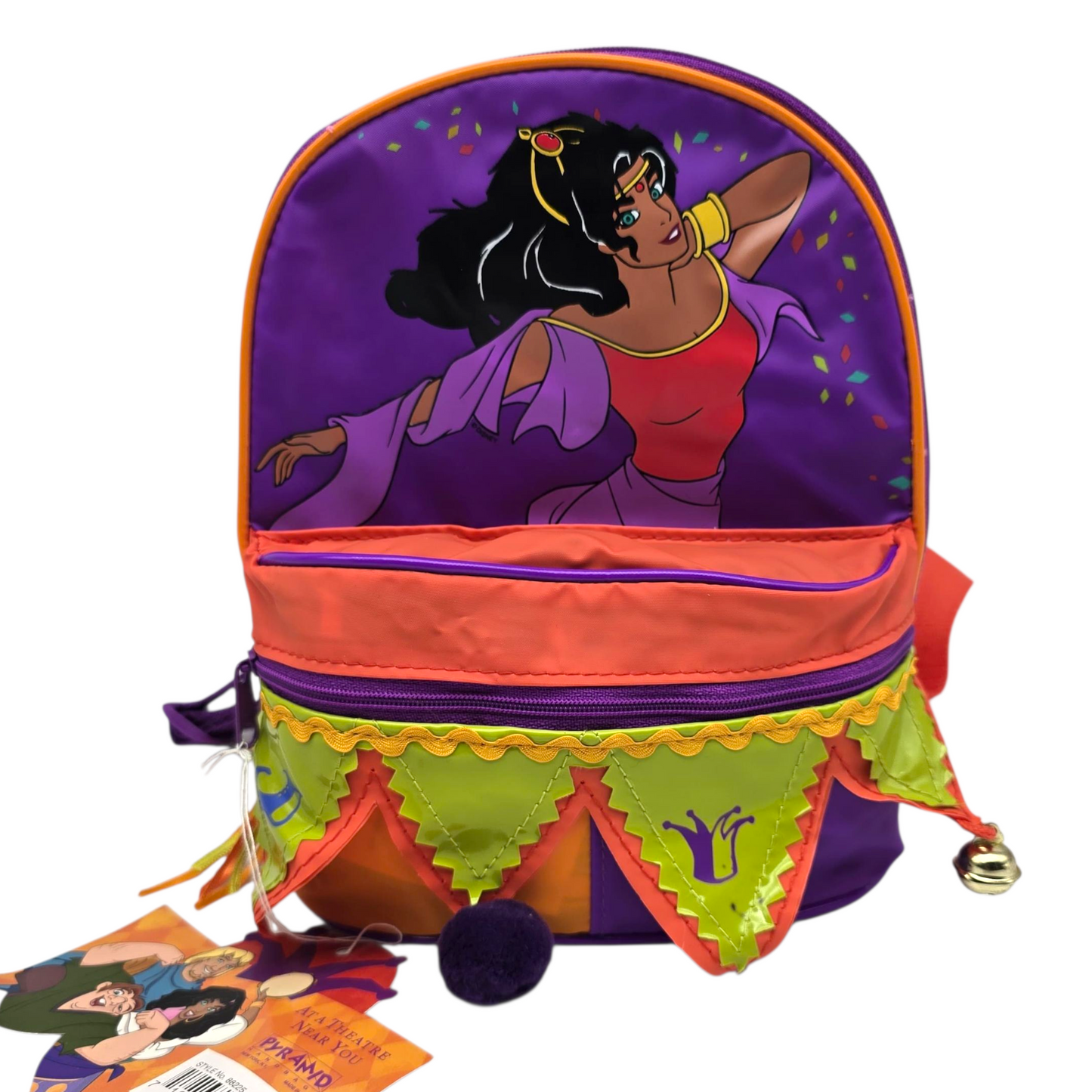 Mini mochilita Jorobado de Notre Dame Mattel Vintage Pyramid Backpack pequeña vinyl