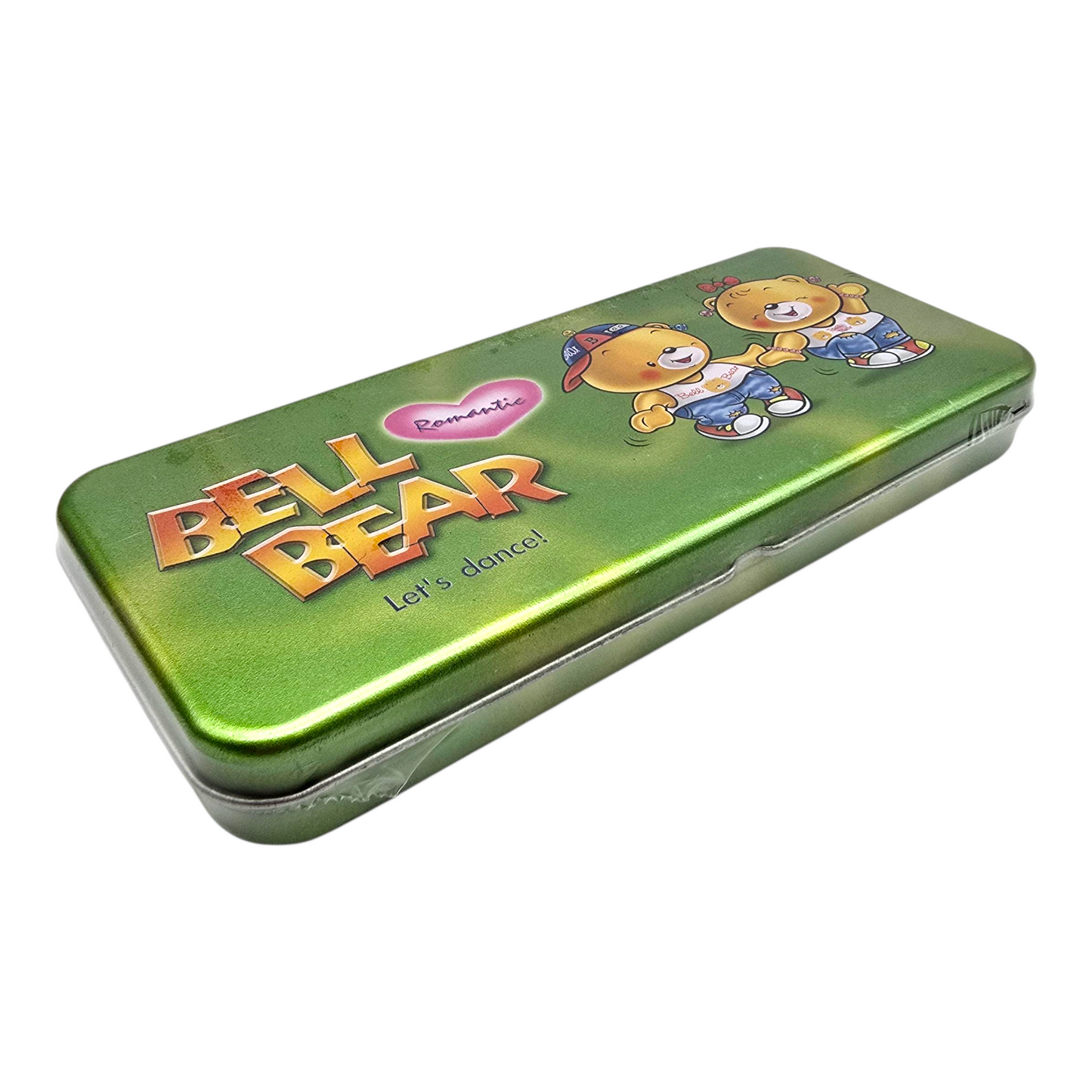 Estuche vintage Ninety-nine Papelería vintage Nuevo años 90s Metálico Verde