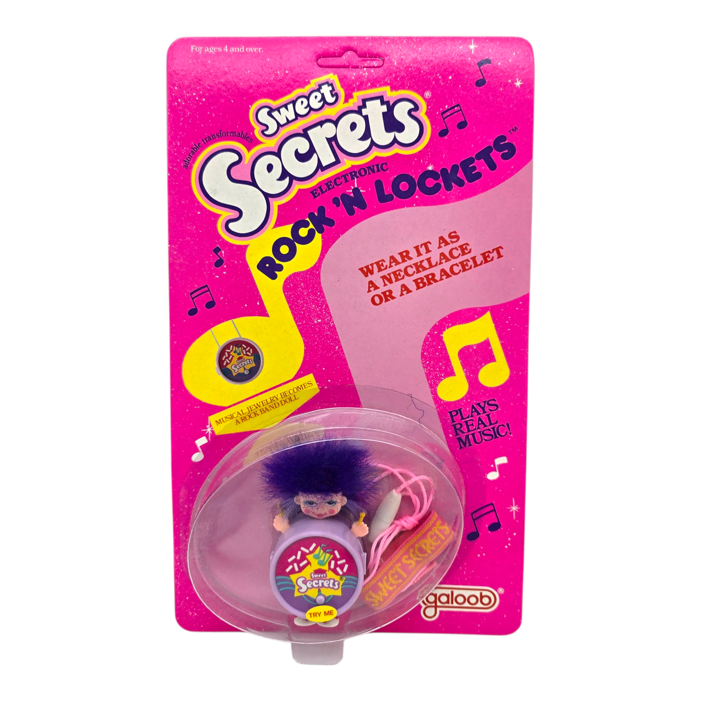 Sweet secrets Rock n Lockets Vintage Galoob