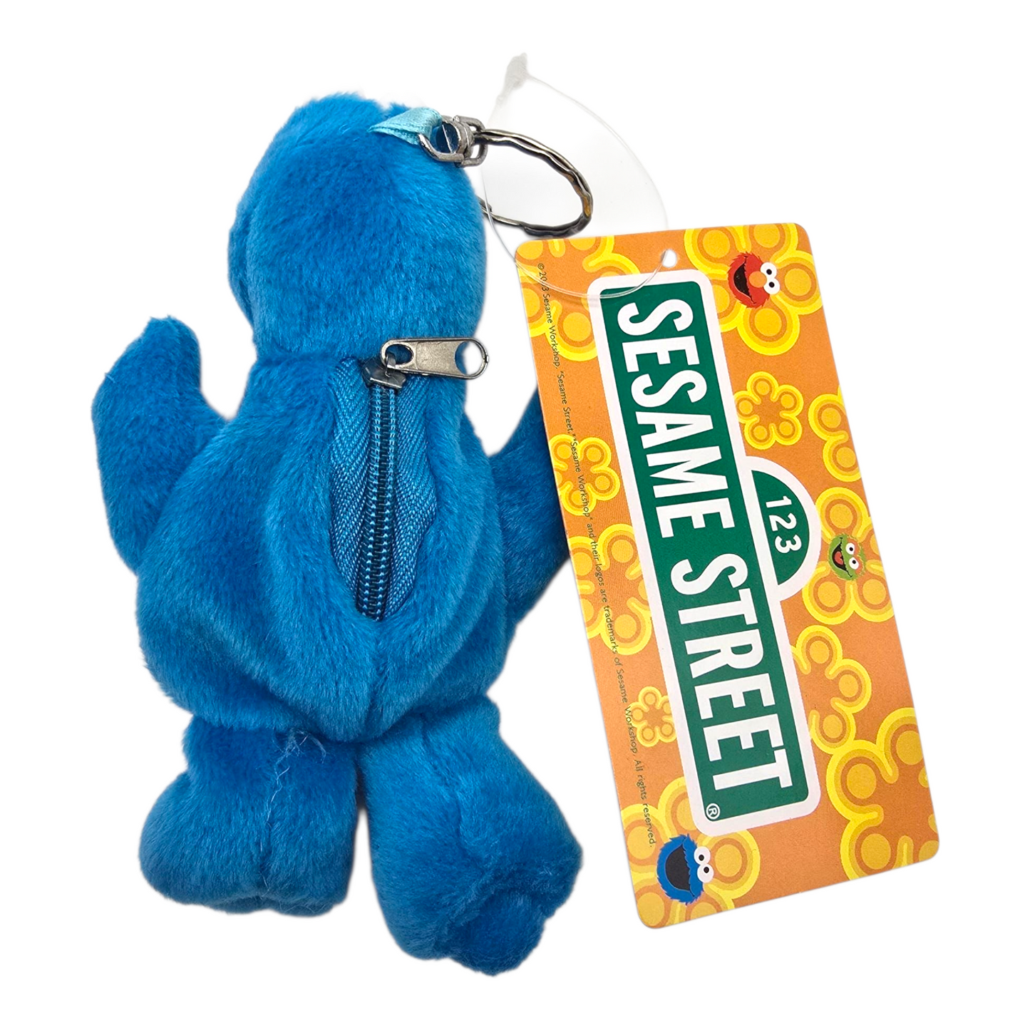 Llavero monedero Cookie monster Vintage Plaza Sésamo año 2003 Sesame Street