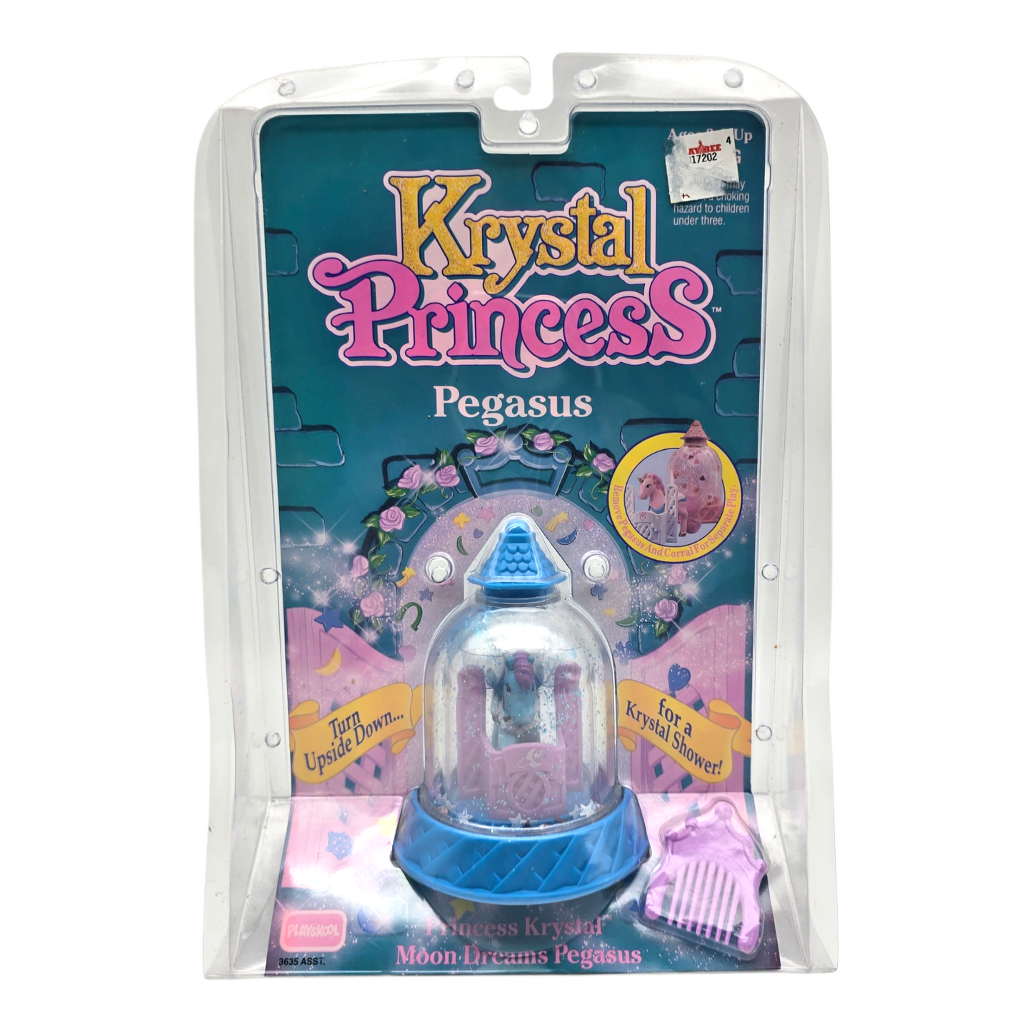Krystal Princess Playskool Vintage Cúpulas de agua con glitter Capelo