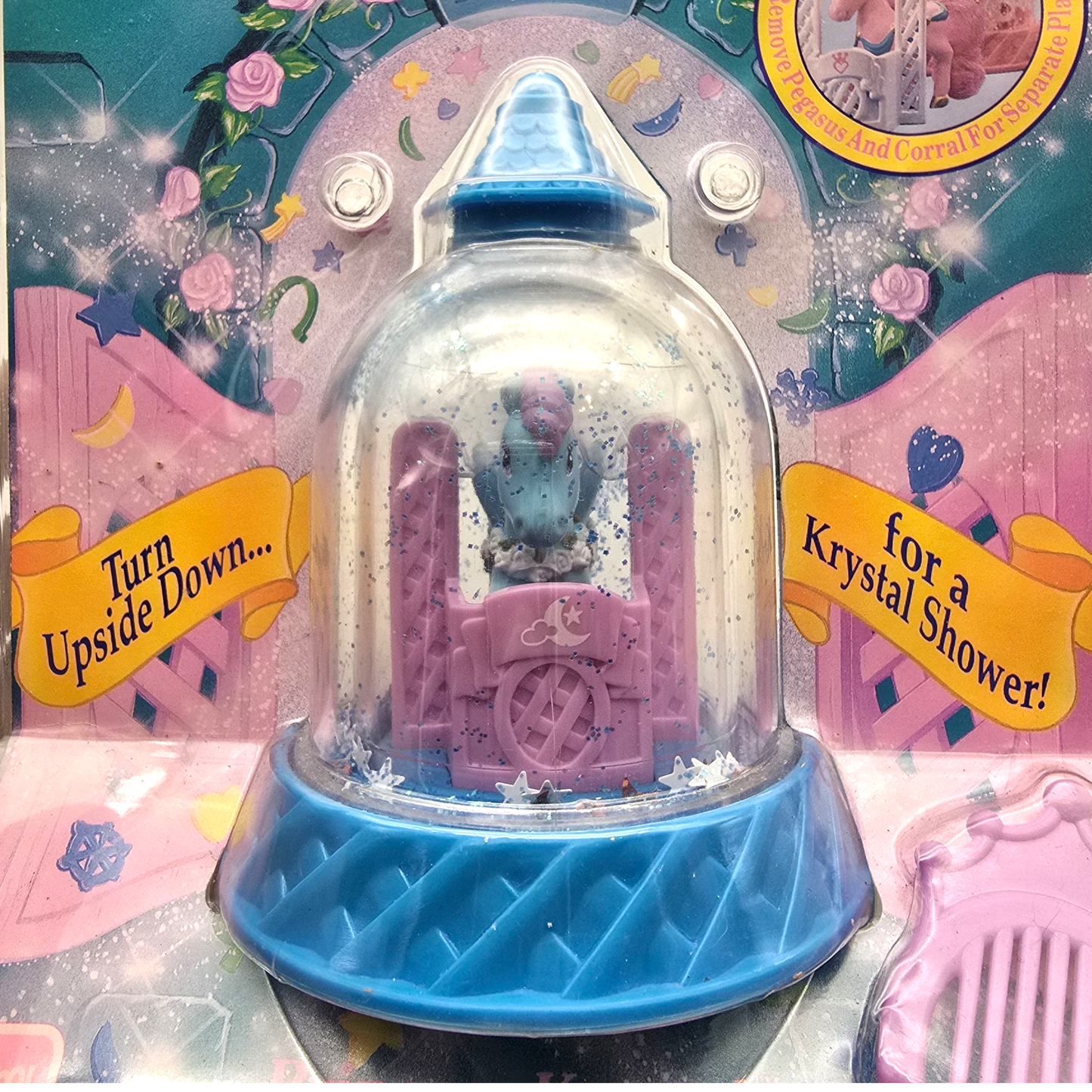 Krystal Princess Playskool Vintage Cúpulas de agua con glitter Capelo