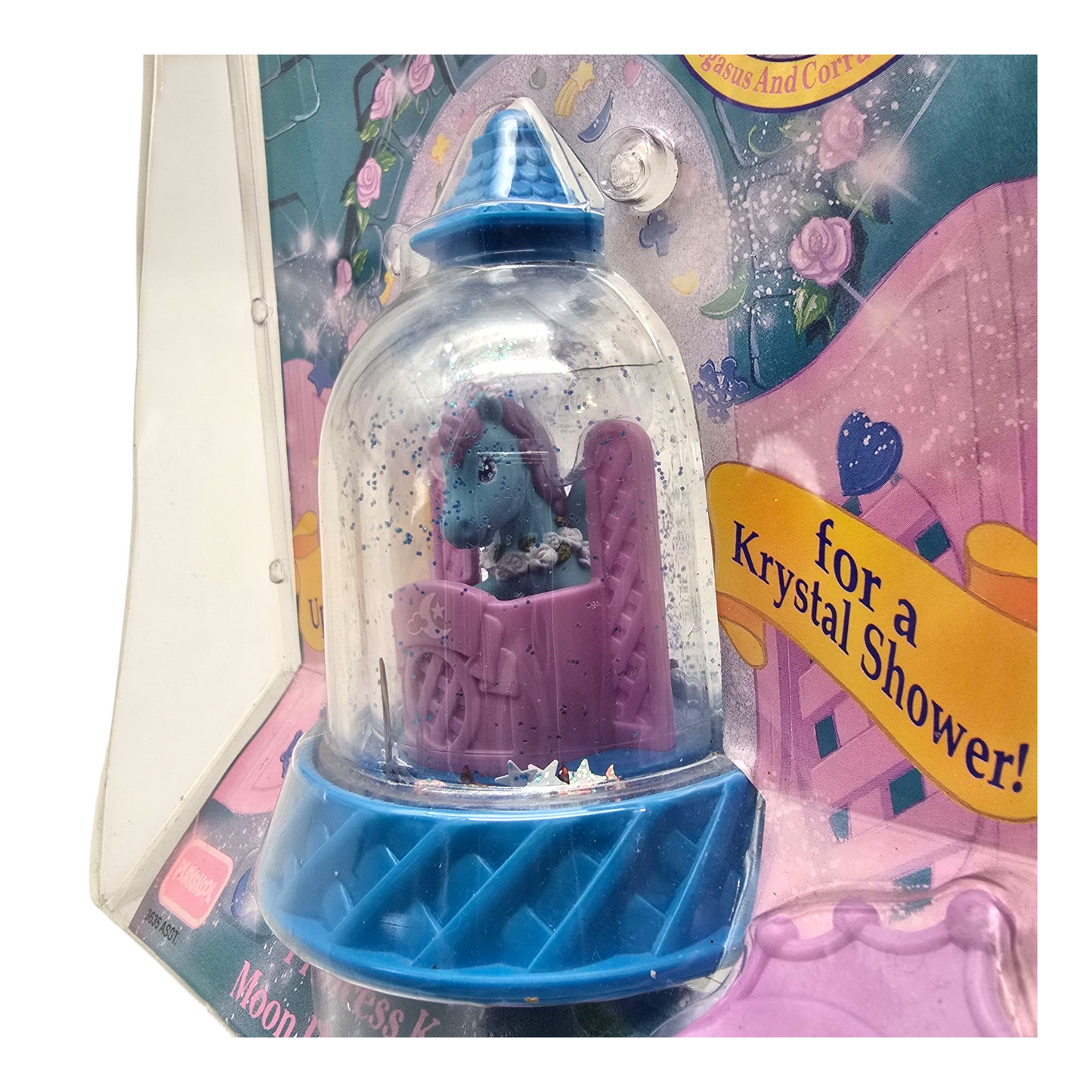 Krystal Princess Playskool Vintage Cúpulas de agua con glitter Capelo