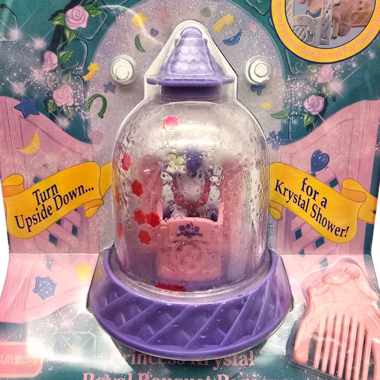 Krystal Princess Playskool Vintage Cúpulas de agua con glitter Capelo (tiene fuga de agua) Recomendamos sellarlo con acrílico/resina.