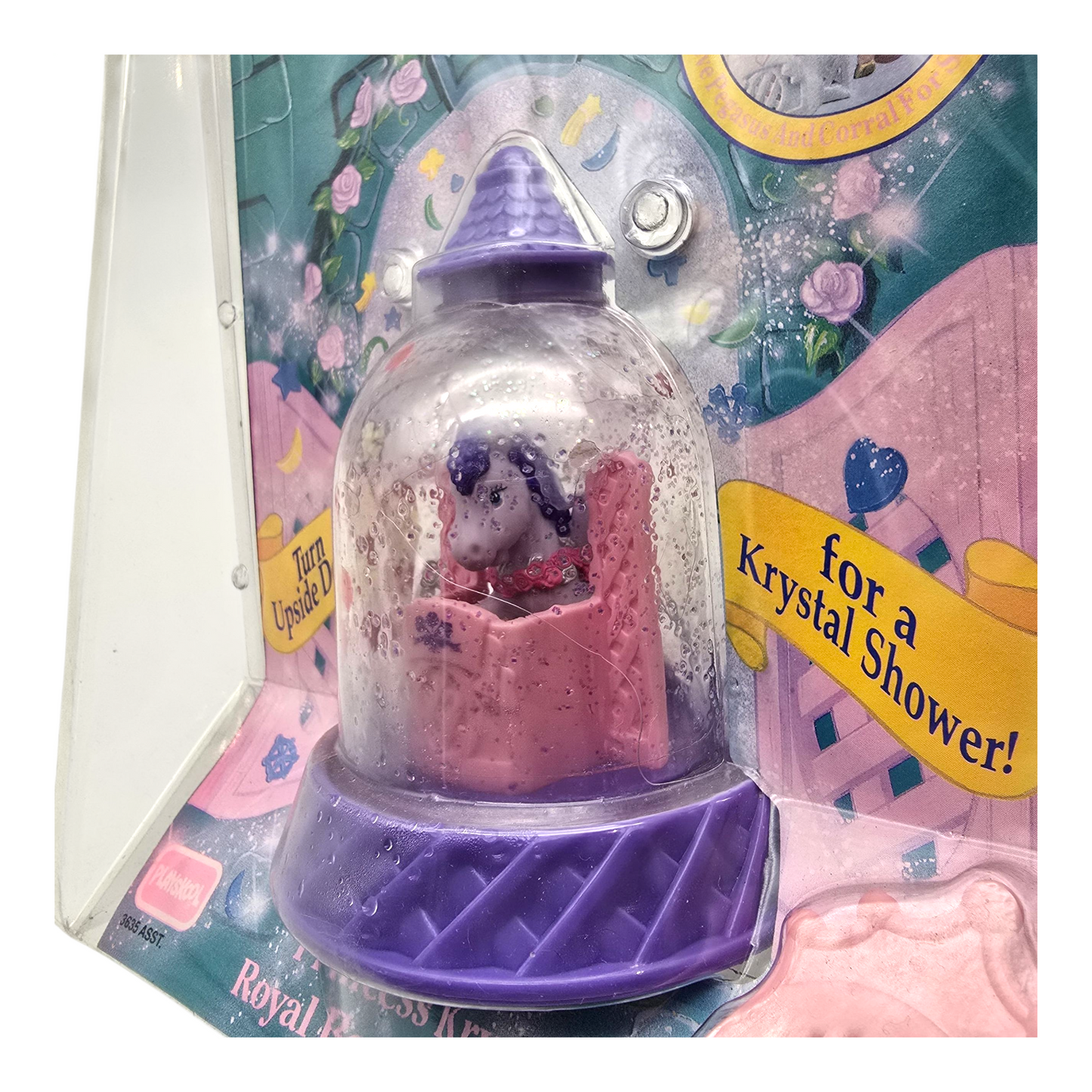 Krystal Princess Playskool Vintage Cúpulas de agua con glitter Capelo (tiene fuga de agua) Recomendamos sellarlo con acrílico/resina.