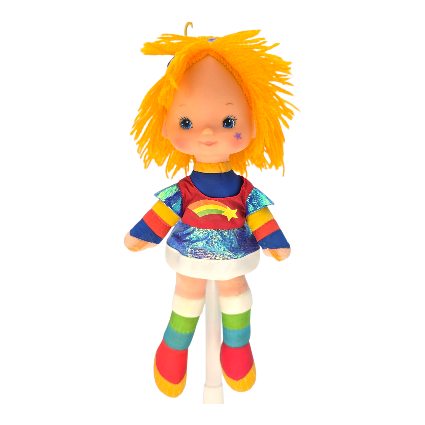 🌈✨Pre-loved Rainbow Brite años 80s 25 cms (segunda mano) Vestido recreado réplica 3