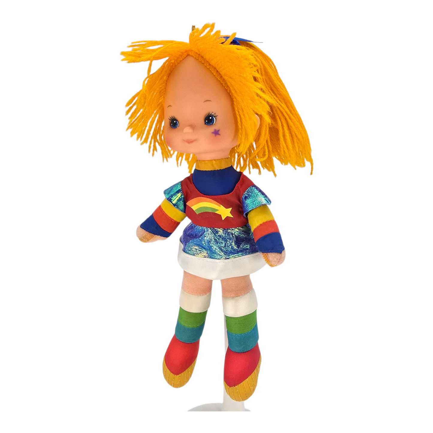 🌈✨Pre-loved Rainbow Brite años 80s 25 cms (segunda mano) Vestido recreado réplica 3