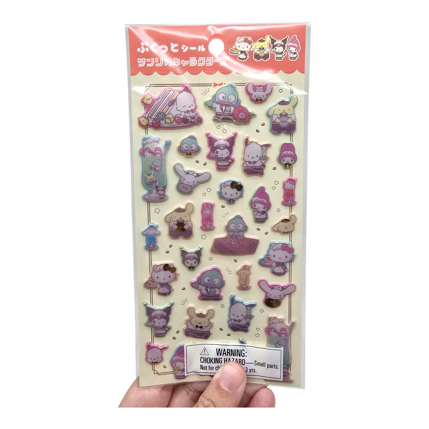 Puffy stickers Sanrio characters