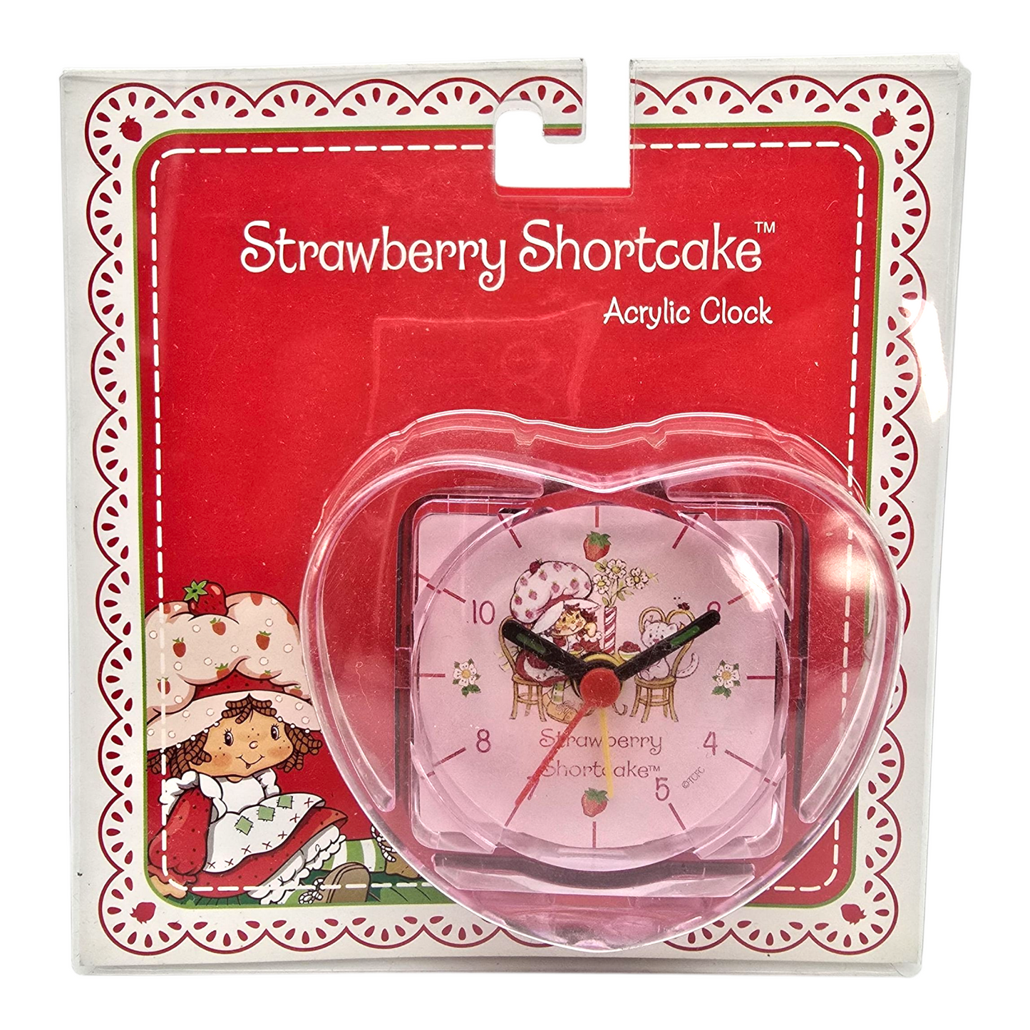 Reloj despertador Rosita Fresita Vintage de corazón acrílico Funcionan con batería