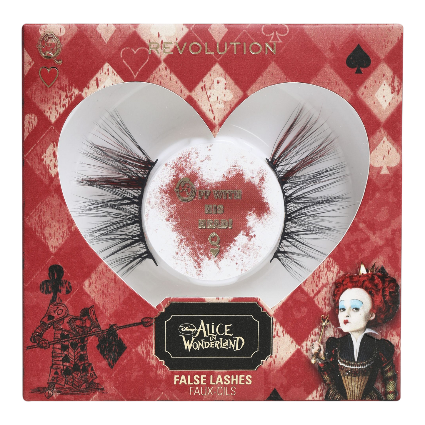Alice in wonderland x Revolution Pestañas Red Queen Reina roja (1 par)