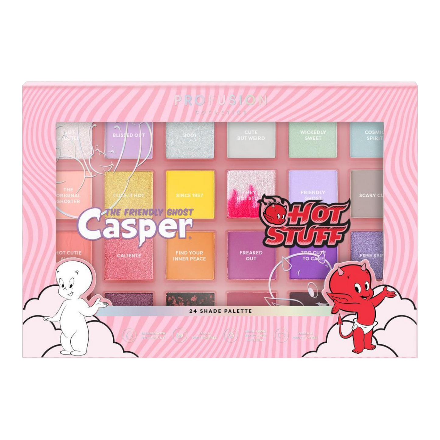 Hot Stuff + Casper Make up maquillaje Profusion Paleta de sombras