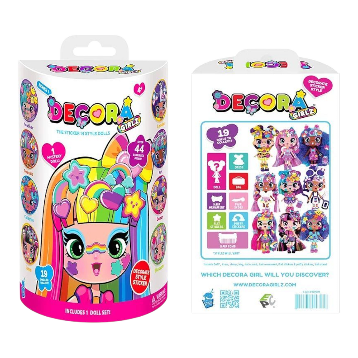Decora Girlz Muñeca sorpresa Blind box (son 9 diferentes) caja misteriosa al azar