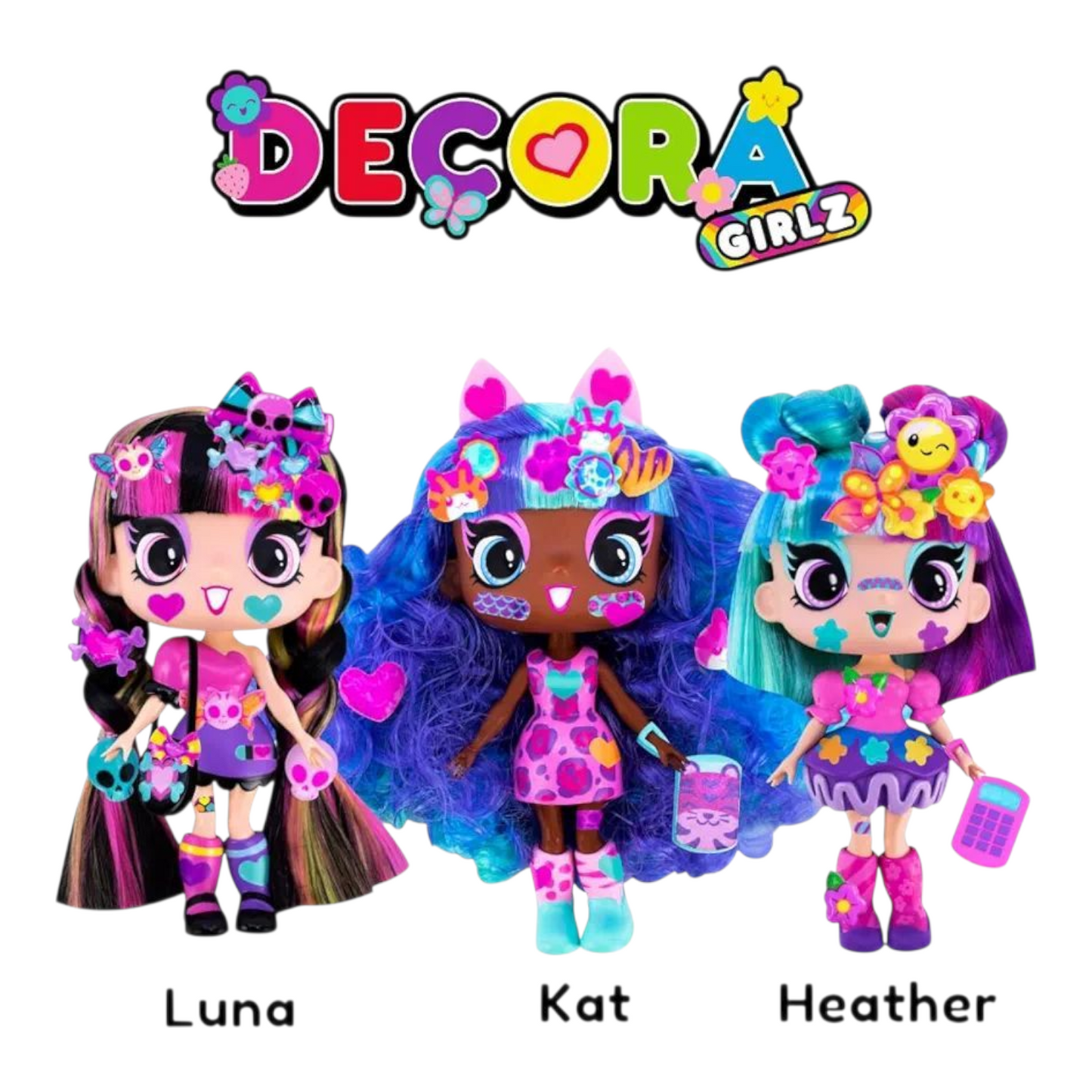 Decora Girlz Muñeca sorpresa Blind box (son 9 diferentes) caja misteriosa al azar