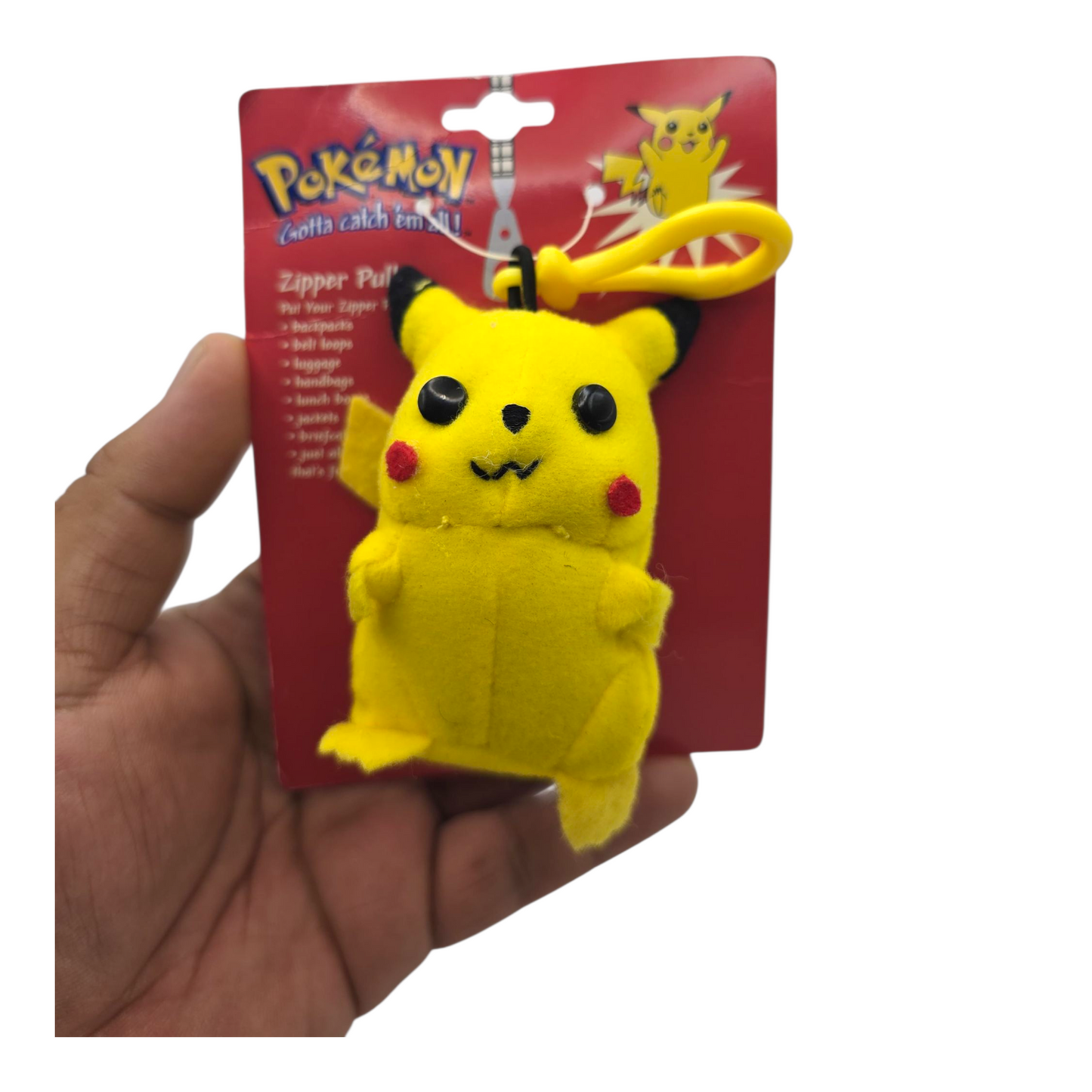 Llavero Vintage Pokémon Pikachu de Peluche bag clip Zipper Pull