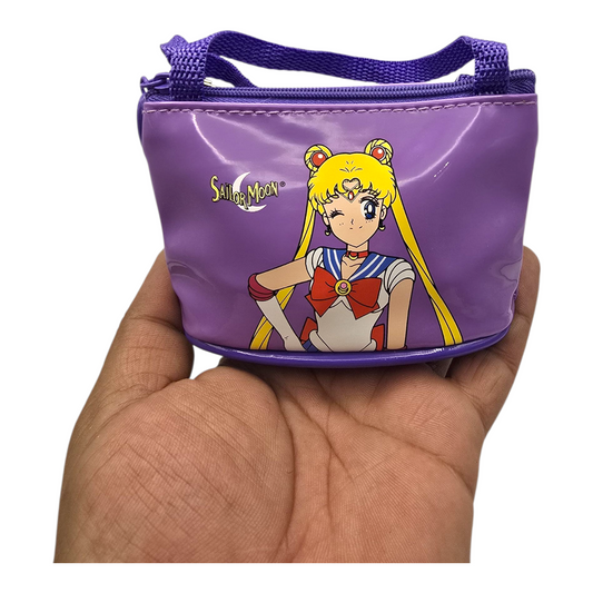 Monedero vintage Sailor Moon tipo charol Naoko Taeuchi Lila