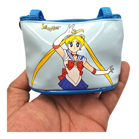 Monedero vintage Sailor Moon tipo charol Naoko Taeuchi Azul