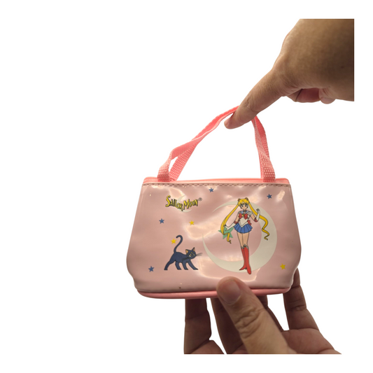 Monedero vintage Sailor Moon tipo charol Naoko Taeuchi Rosa