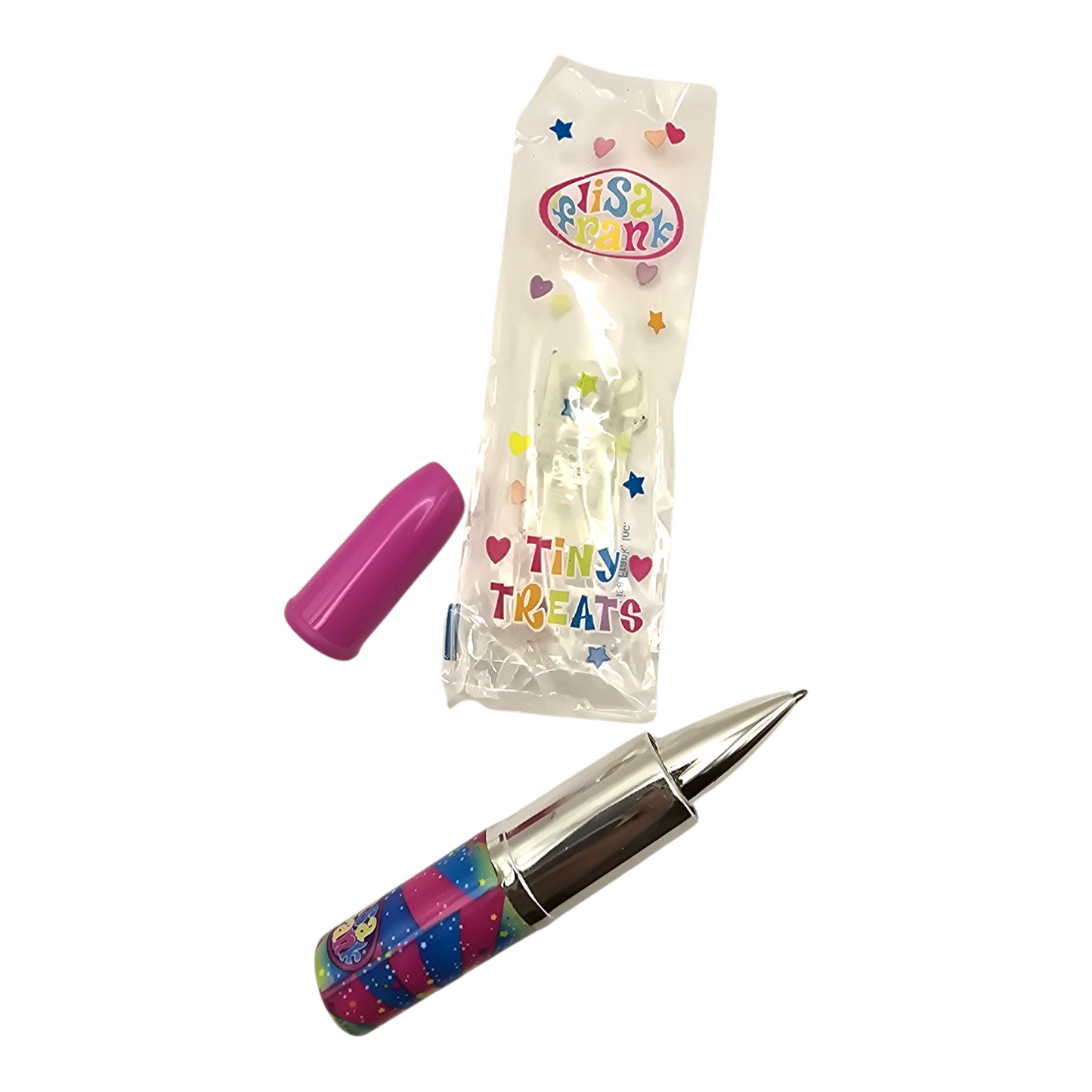 Lisa Frank pluma Vintage en forma de labial (no pinta, necesitan cartucho nuevo) coñeccionable