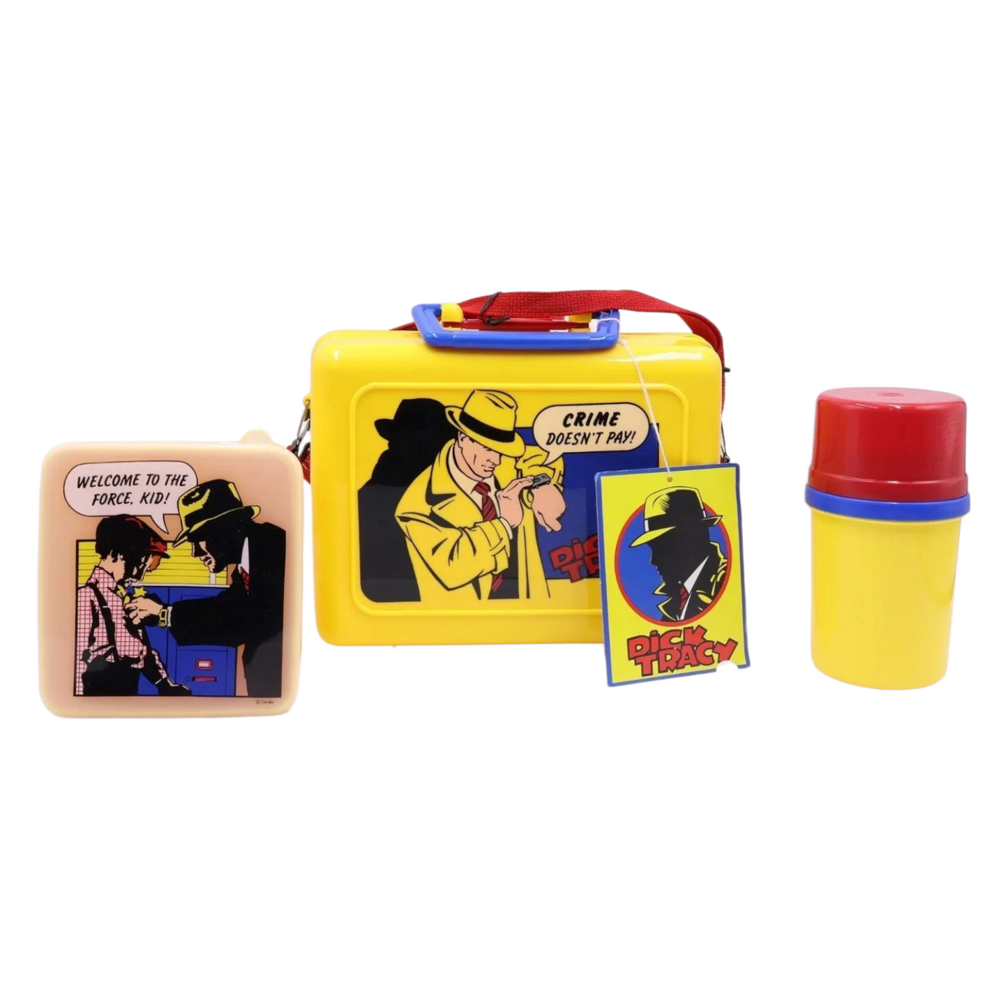 Lonchera Vintage Dick Tracy nueva con thermo Y tupper