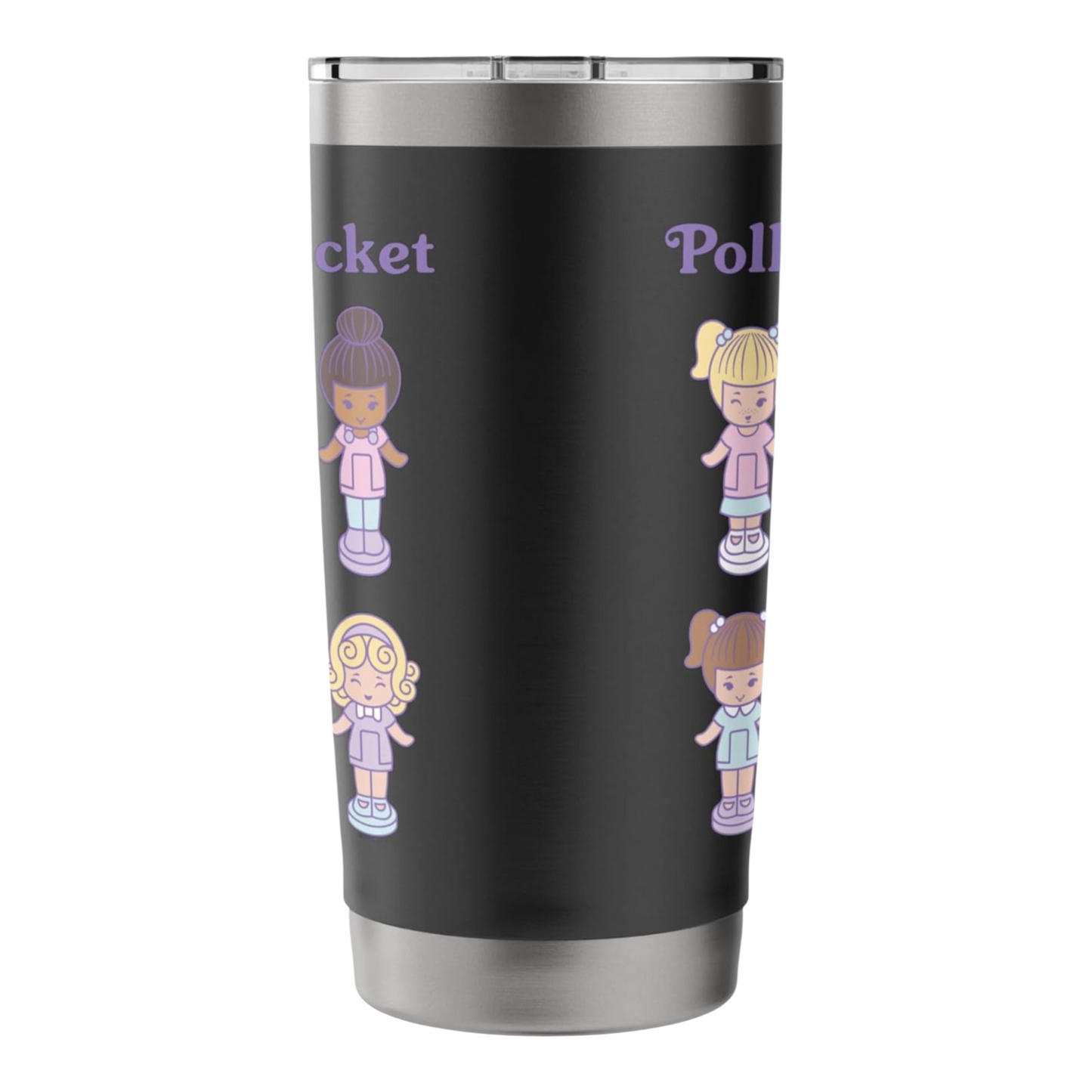 Vaso acero Polly Pocket con tapa aislado 20 oz
